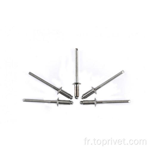 Rivets aveugles ouverts en acier inoxydable de 6,0 mm